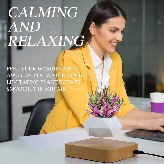 Air Floating Pot: Stunning Magnetic Levitating Planter for Modern Home & Office Décor