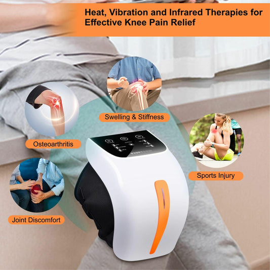 Best Knee Massager for Pain Relief – Electric Heat & Vibration Therapy for Joint Support