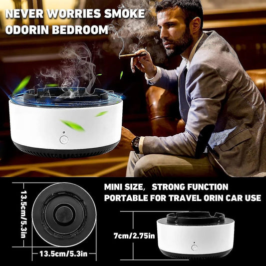 Best Electric Ashtray with Smoke Absorber – Rechargeable Air Purifier Ashtray for Smokers