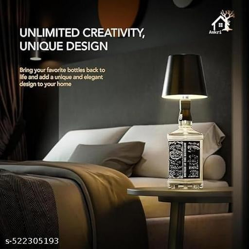Bottle Lamp Shade for Home Décor – Stylish Night Light & Table Accen