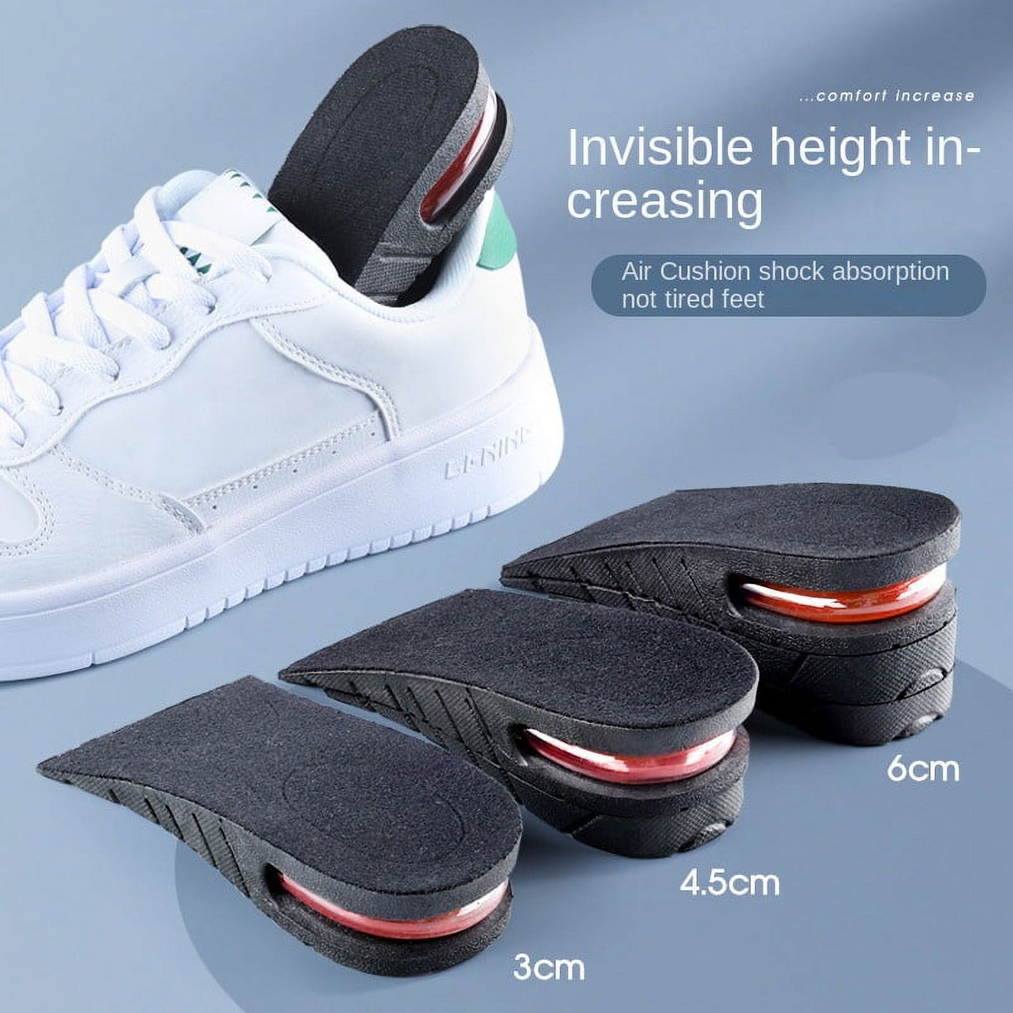 Hight Increasing Unisex Shoe Insoles