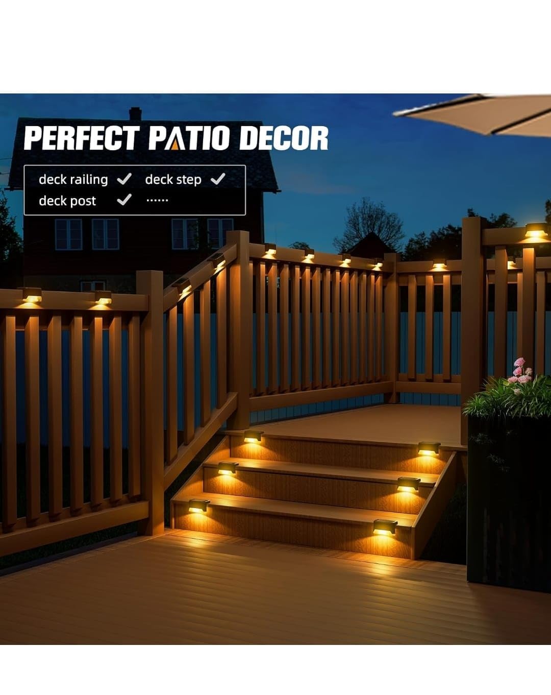 Solar Step Lights - Pack Of 4 pcs