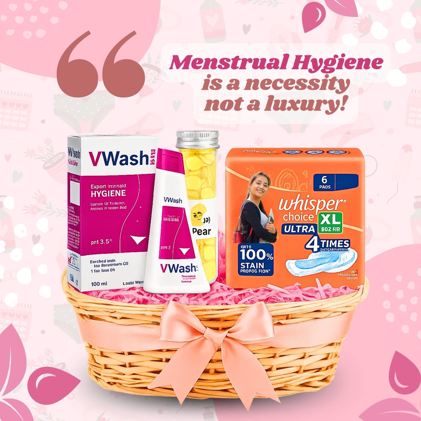 Period Pamper Kit | Pamper Items & Personalized Message