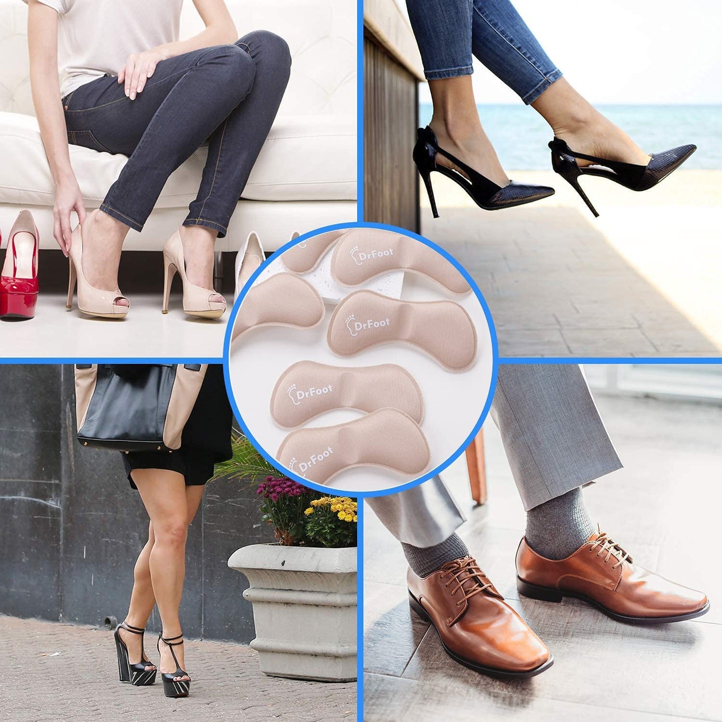 Heel Protection Grip Pad - Pack Of 2 Pairs