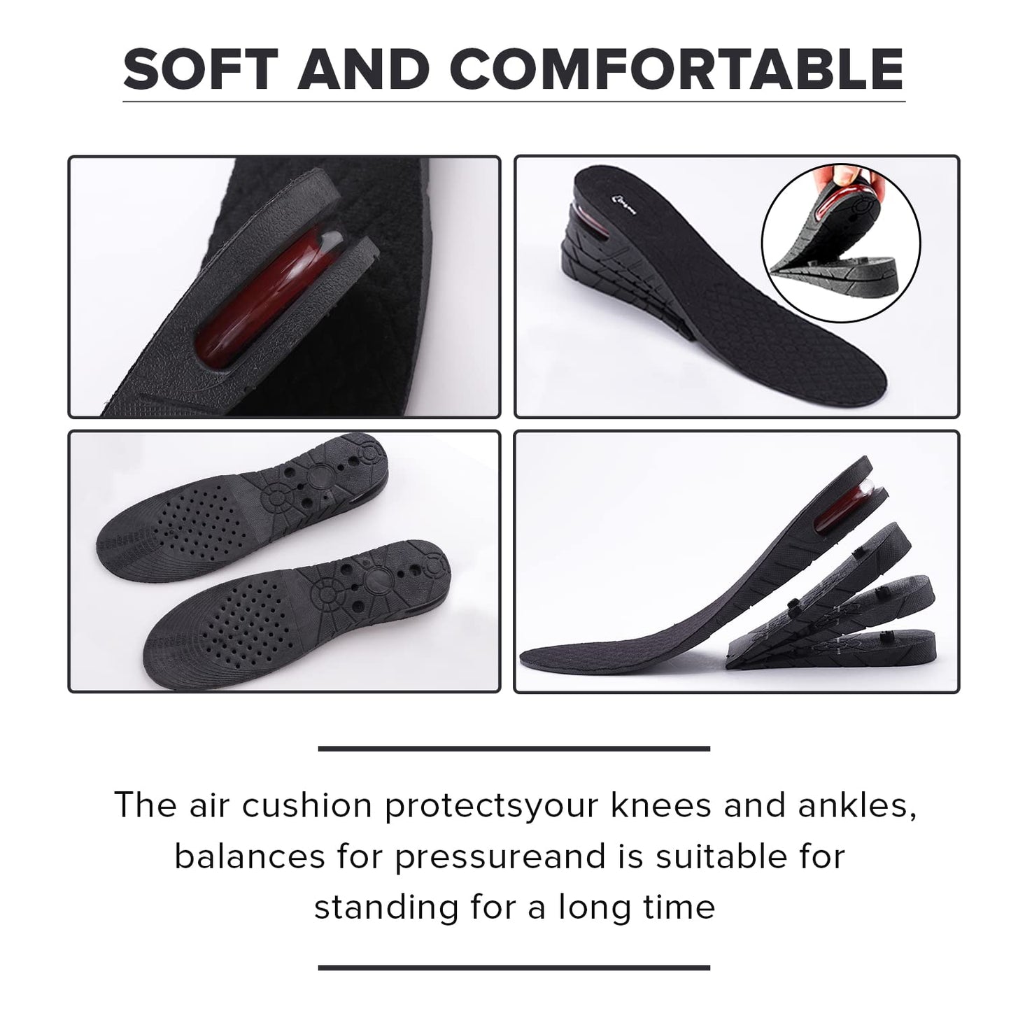 Hight Increasing Unisex Shoe Insoles