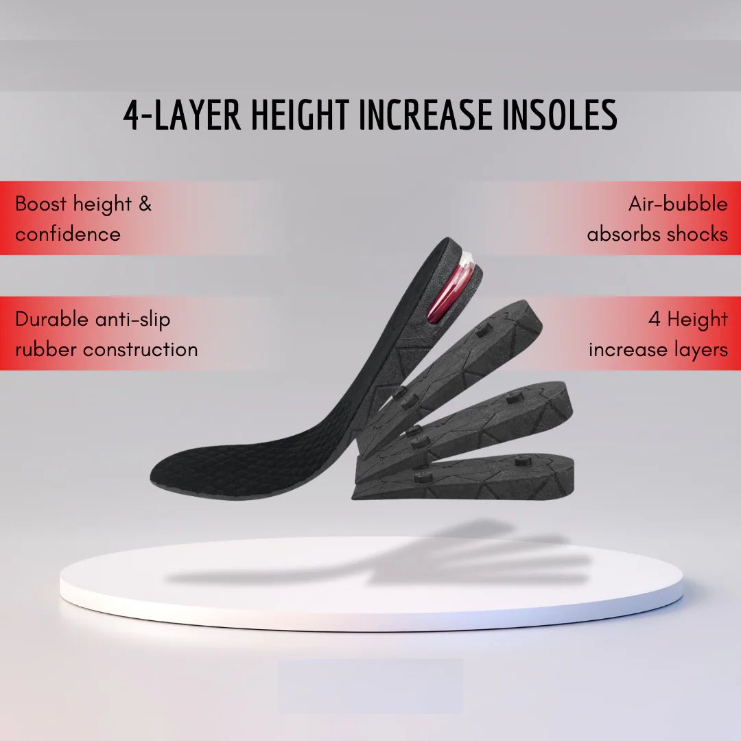 Hight Increasing Unisex Shoe Insoles