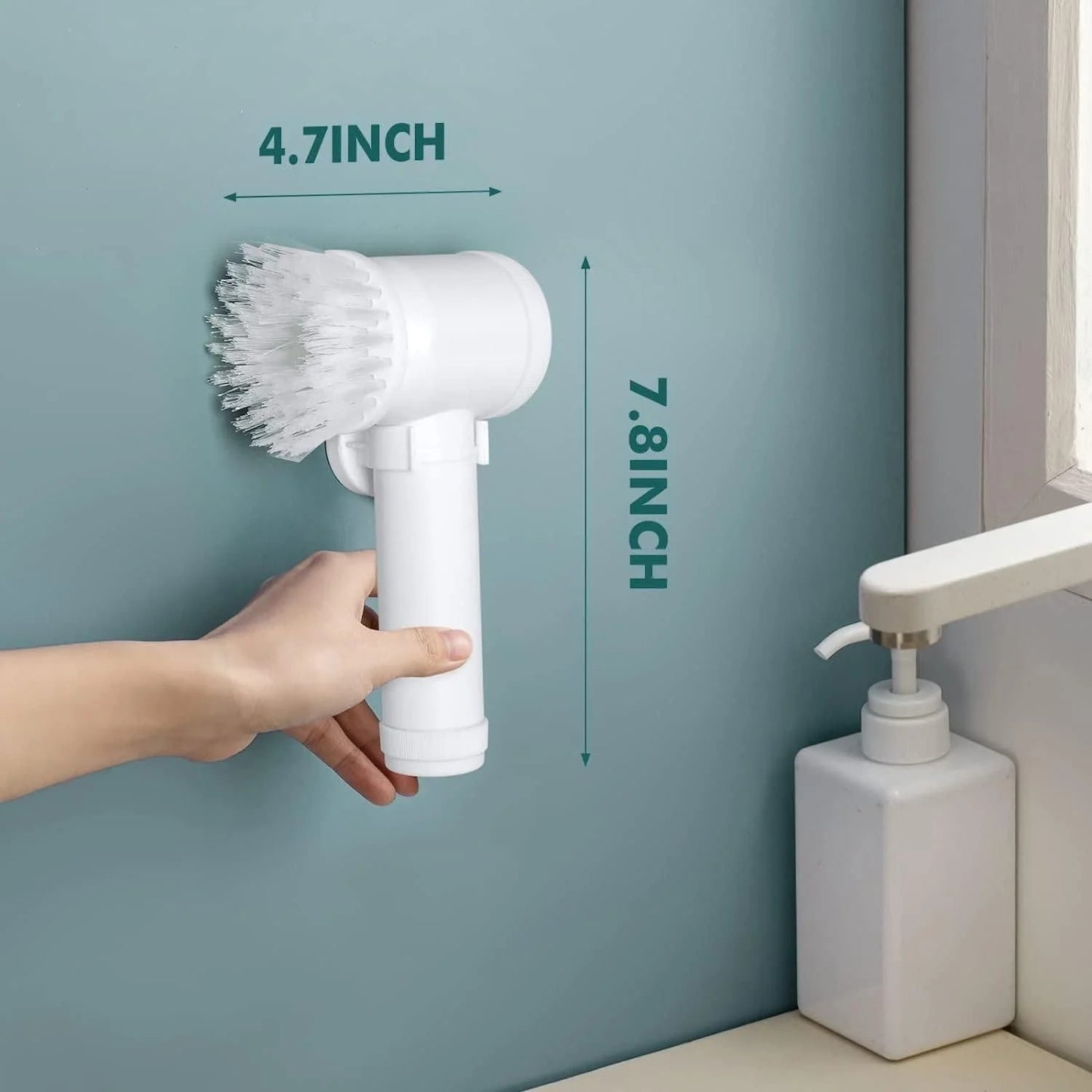 Multipurpose Spin Scrubber Brush