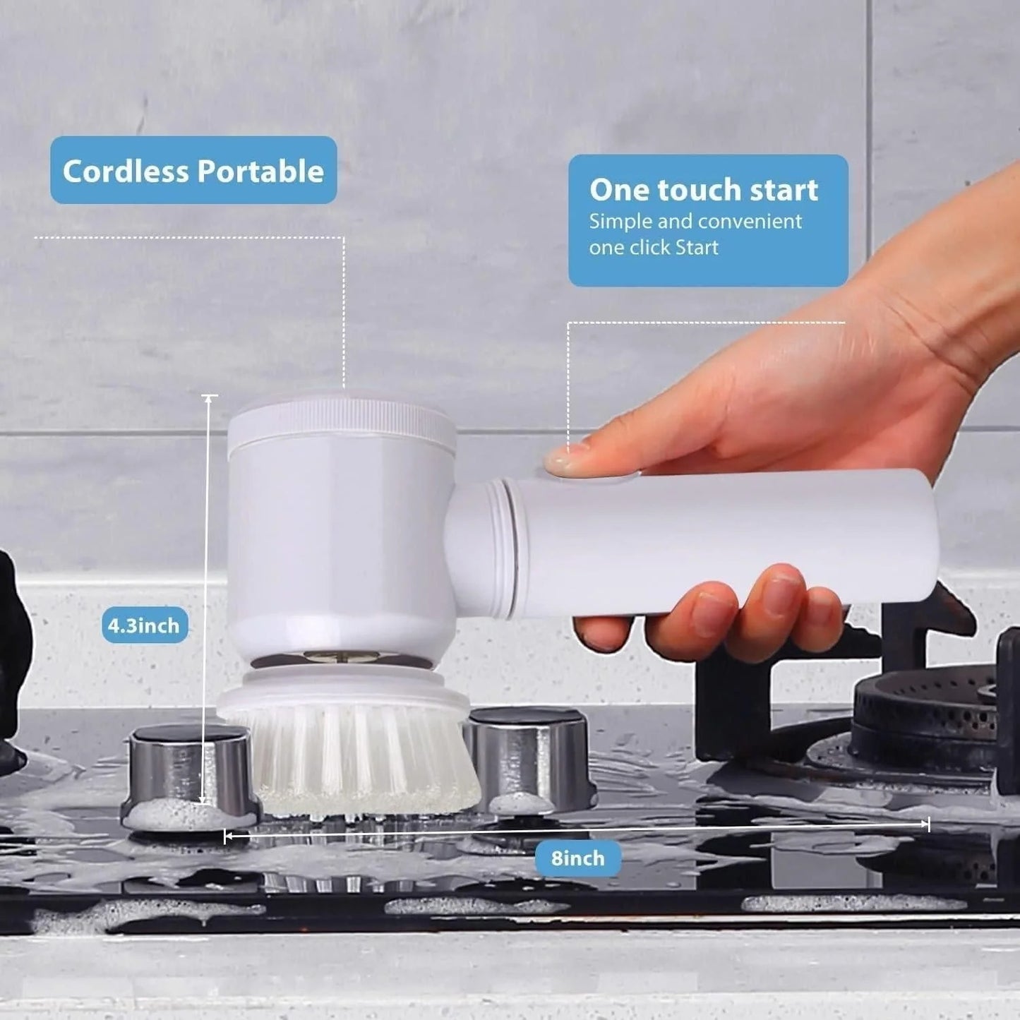 Multipurpose Spin Scrubber Brush
