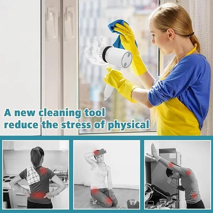 Multipurpose Spin Scrubber Brush