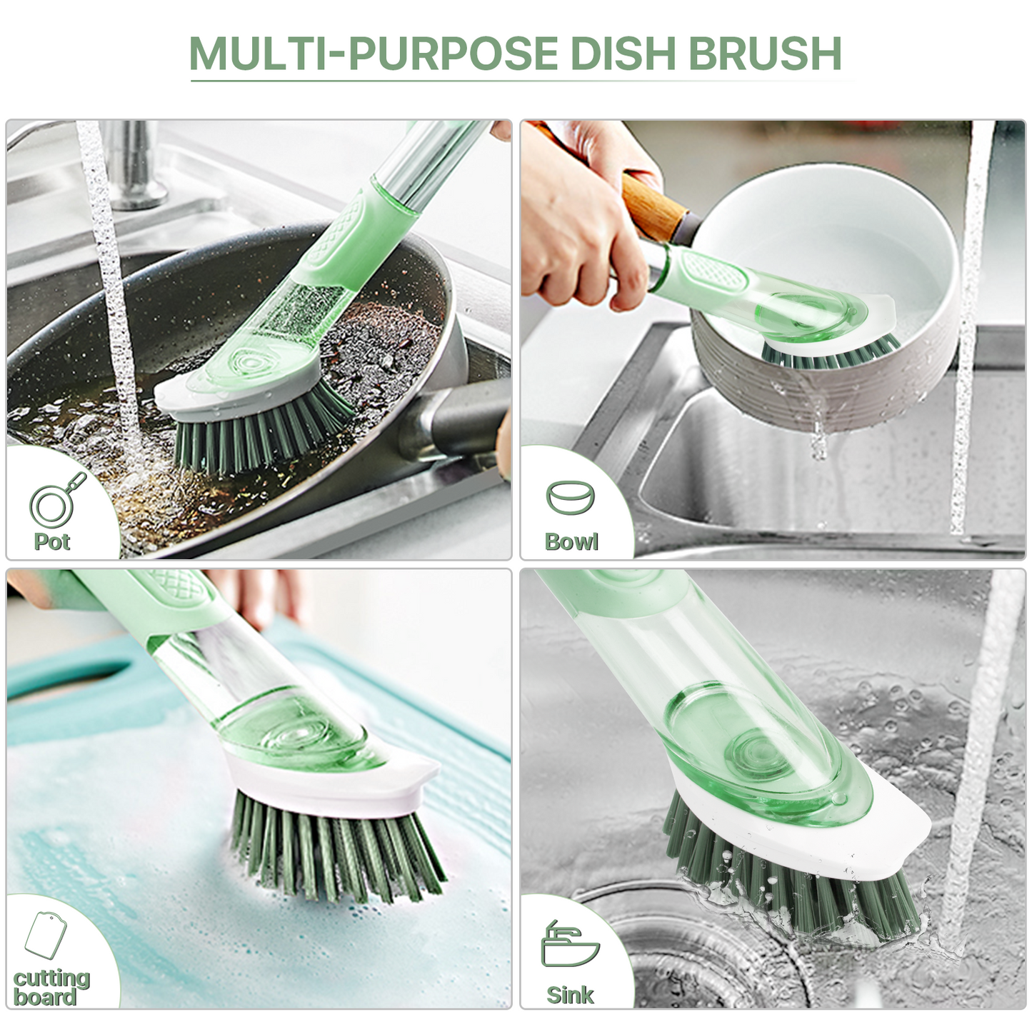 Dish Brush With Dispenser