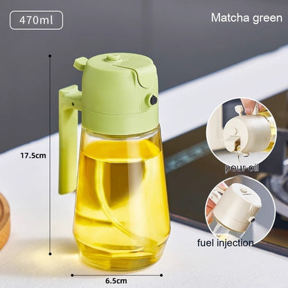Alluxess 2-in-1 Oil Sprayer Bottle – Spray & Pour Control for Healthier Meals