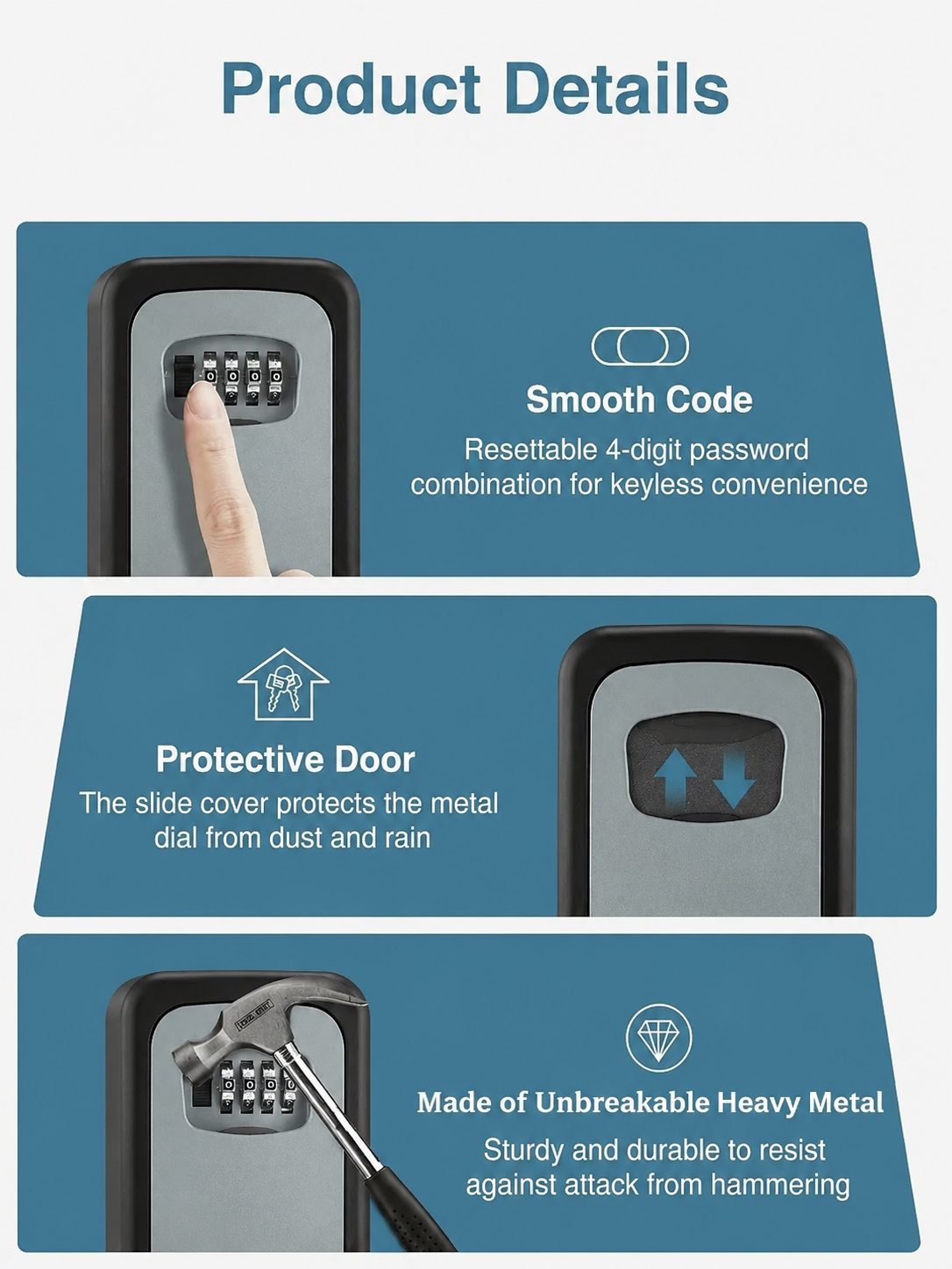 Metal Key Lock Box