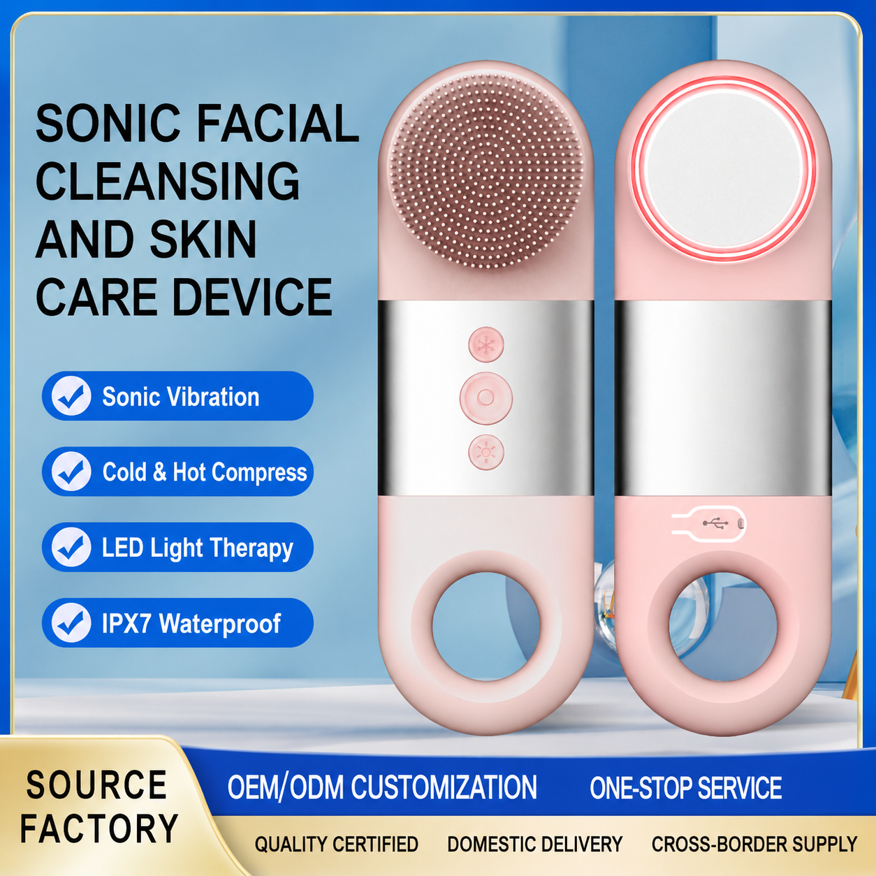 Silicone Sonic Facial Cleansing Brush