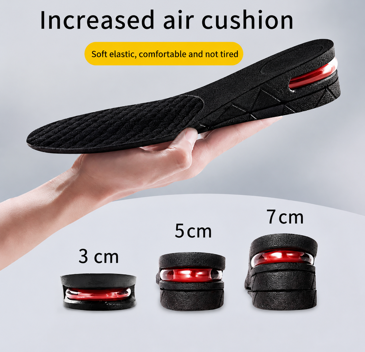 Height Increasing Unisex Shoe Insoles