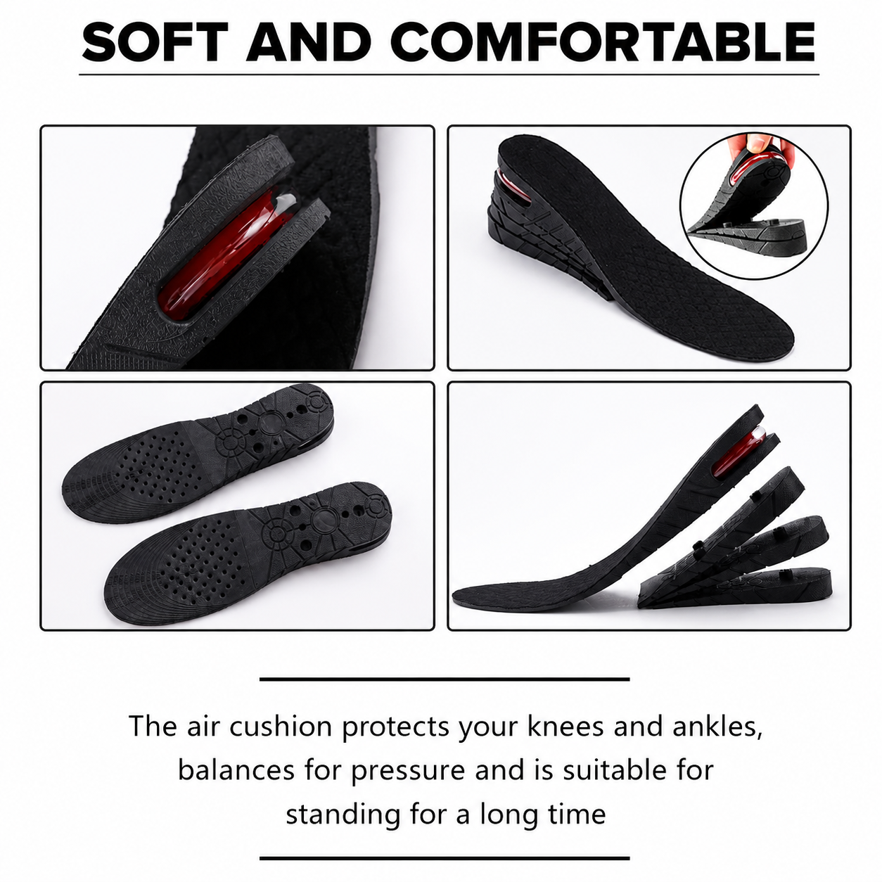 Height Increasing Unisex Shoe Insoles