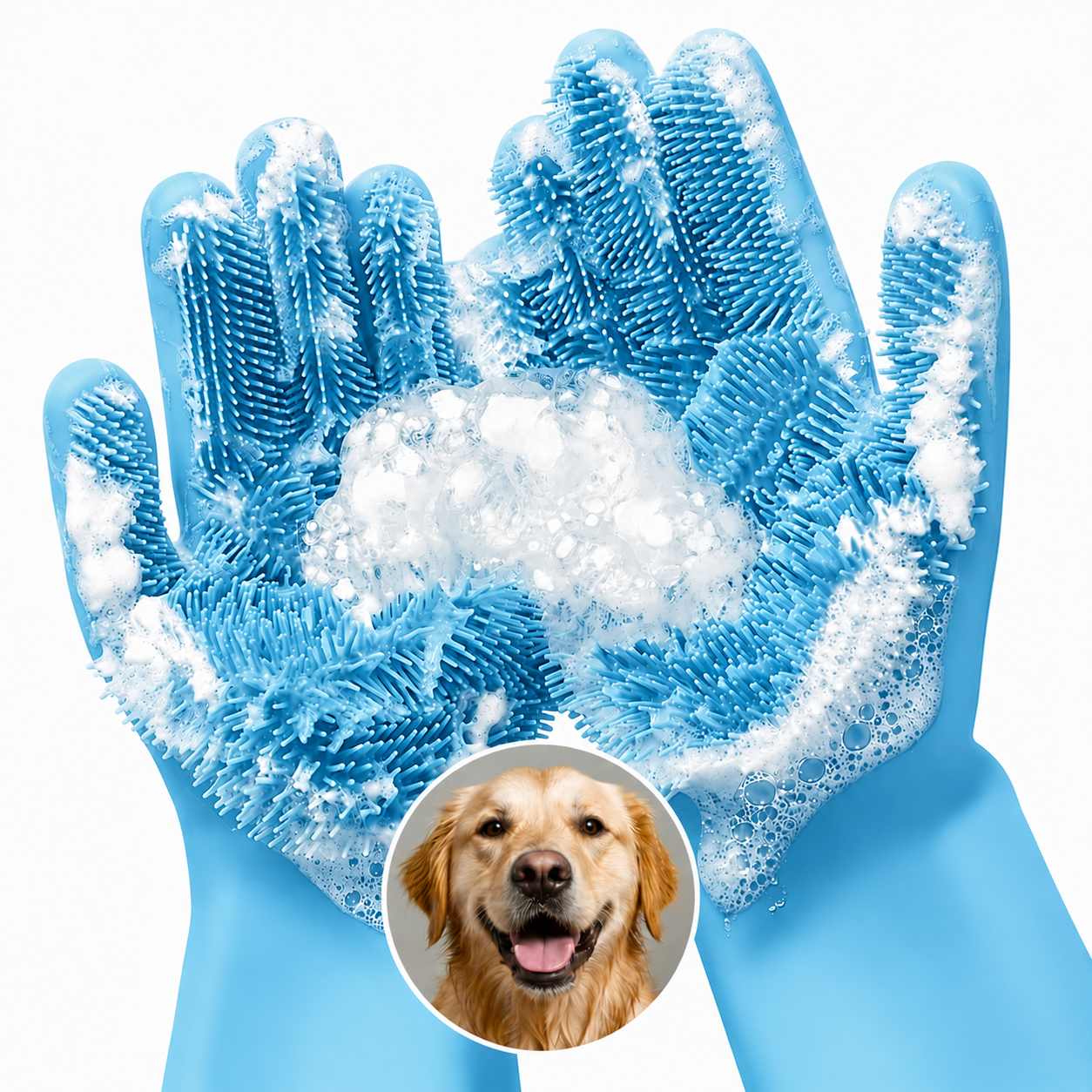 Multipurpose Silicone Scrubber Gloves