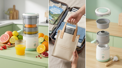 CitraFlow – Portable Rechargeable Citrus Juicer