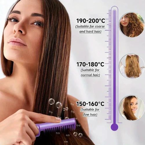 Unleash Silky Perfection with Every Stroke: The Ultimate Hair Straightener Comb