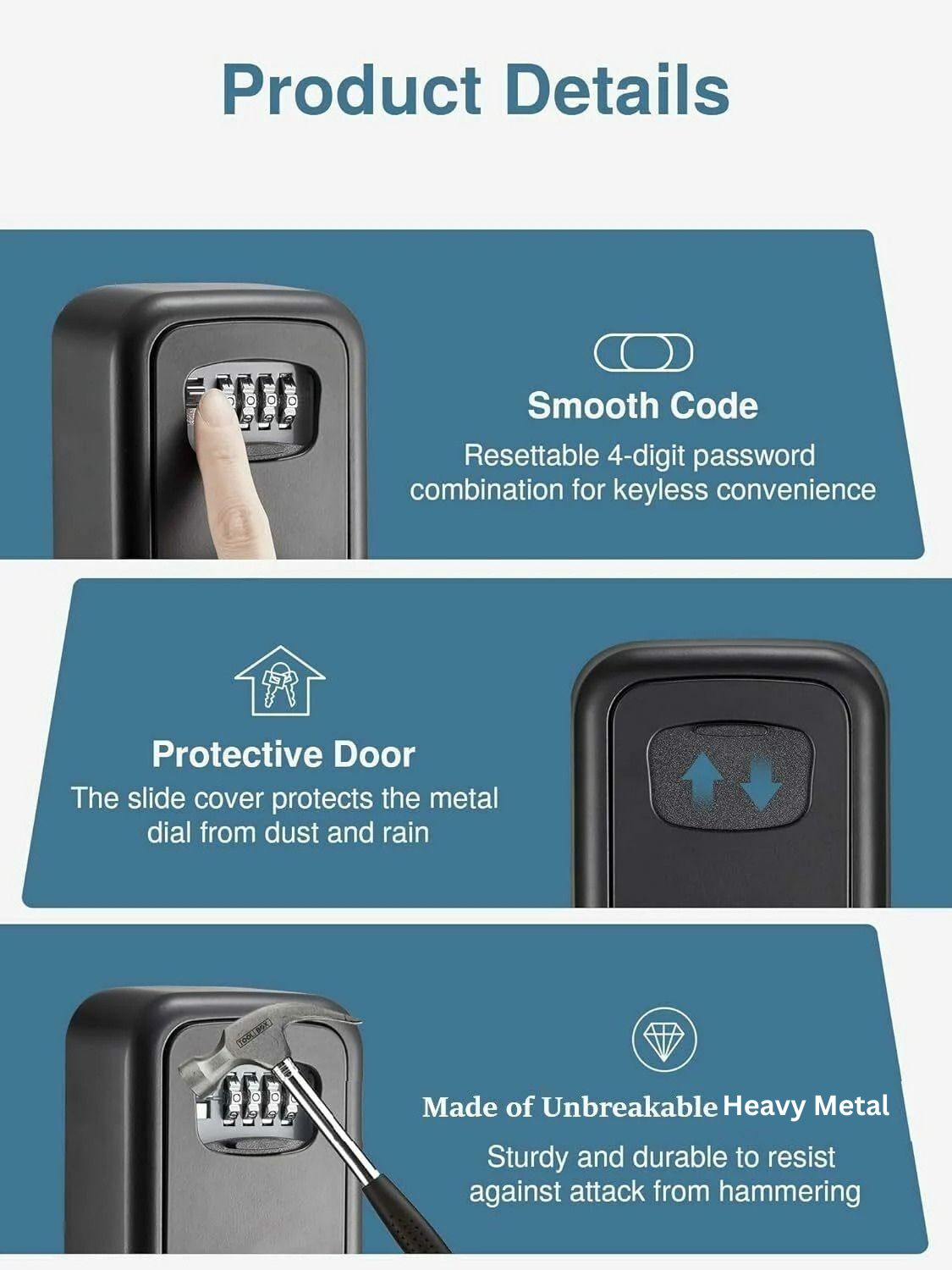 Metal Key Lock Box