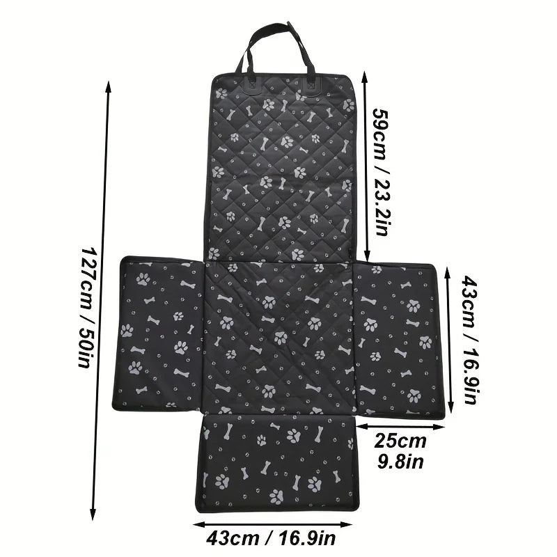 Waterproof Pet Carrier & Car Seat Cover, Foldable