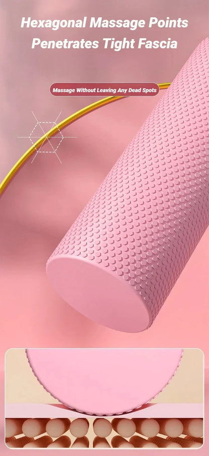 Hexagonal EVA Foam Yoga Roller