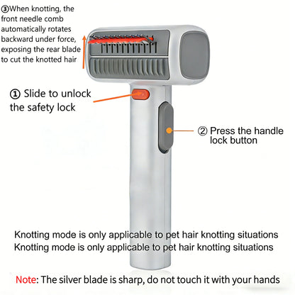 FurEase™ 2-in-1 Comb 🐶✨ — Detangle & Groom Effortlessly