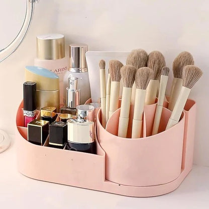 360° Rotating Desk Organizer Vanity Makeup Box