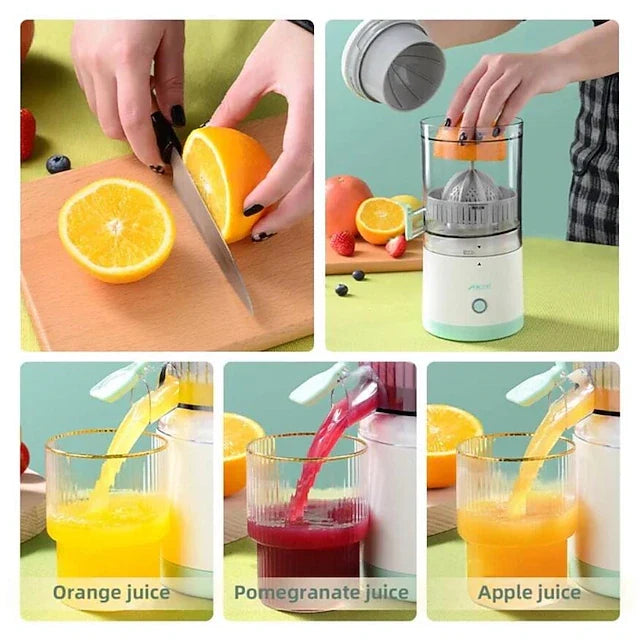 CitraFlow – Portable Rechargeable Citrus Juicer