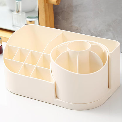 360° Rotating Desk Organizer Vanity Makeup Box