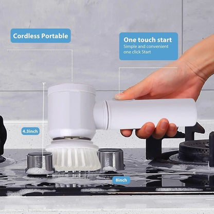 Multipurpose Spin Scrubber Brush