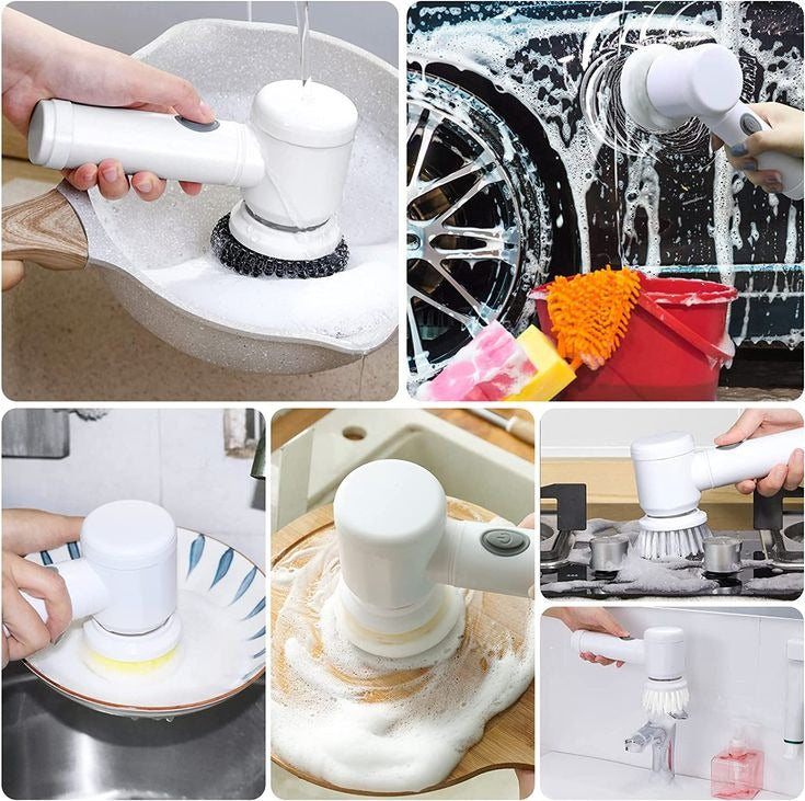 Multipurpose Spin Scrubber Brush