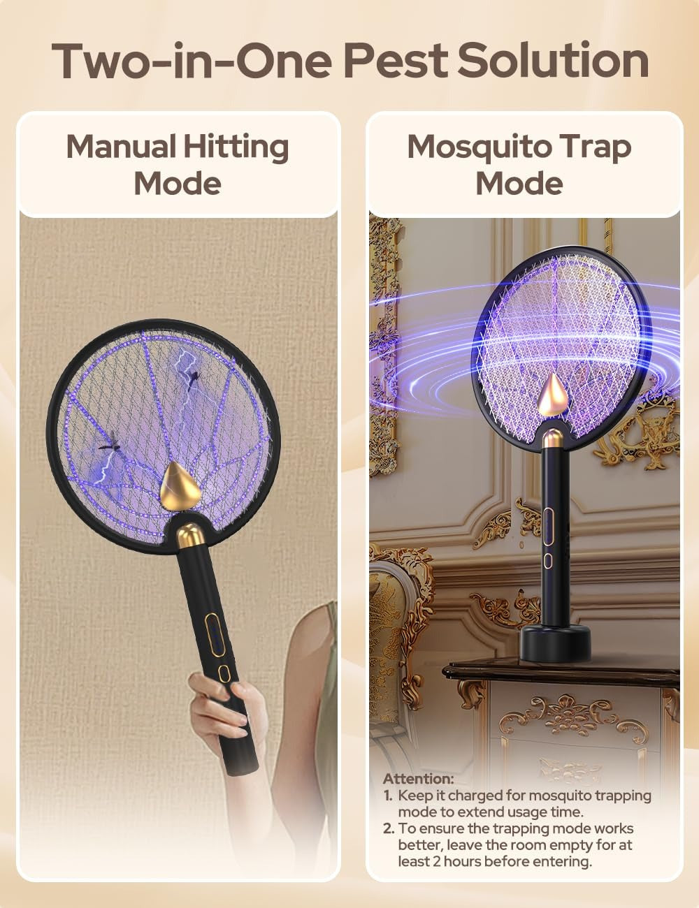 Mosquito Killer Racket With UV Light