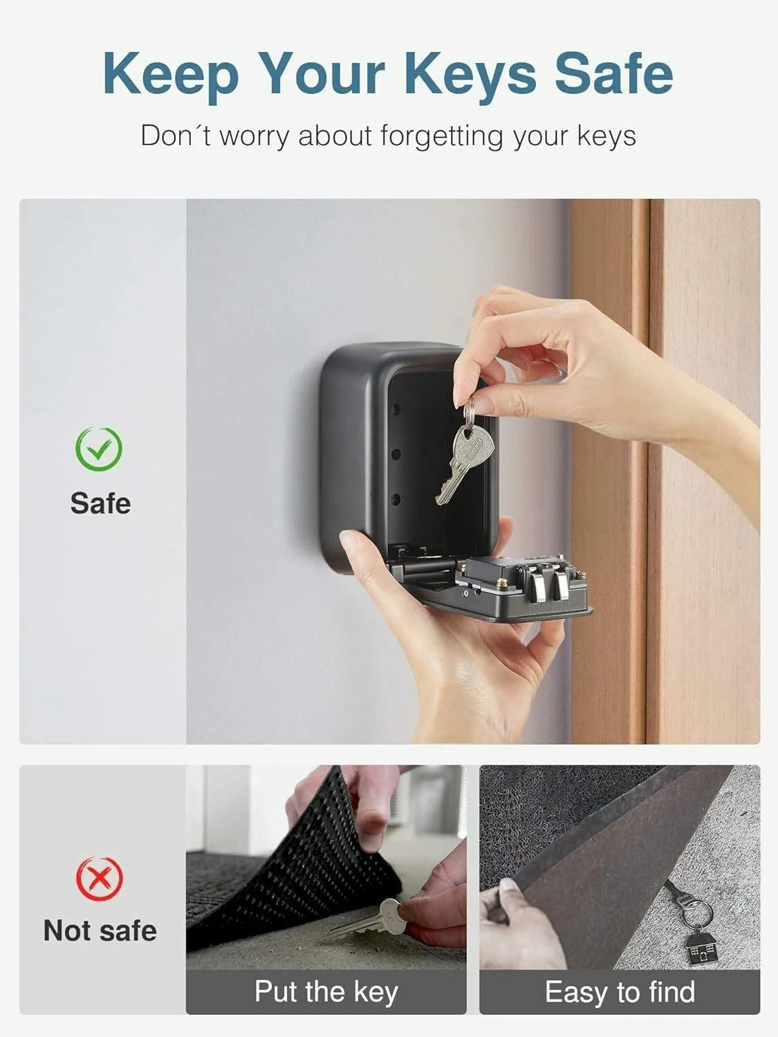 Metal Key Lock Box