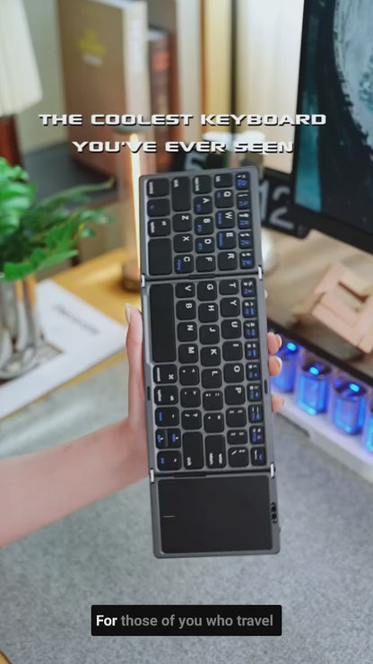 Transform Your Workspace Anywhere: The Foldable Keyboard with Touchpad Is Here