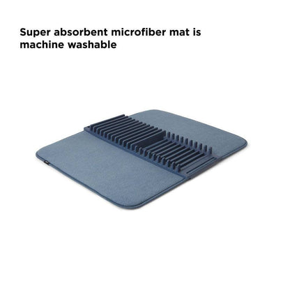 Dish Drying Mat With Plate Holder